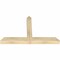 Ekena Millwork Portland Rough Sawn Timber Gable Bracket, Douglas Fir, 48"W x 30"H x 4"D x 4"F, 15/12 Pitch GBW048X30X0404POR00RDF - alternate 3